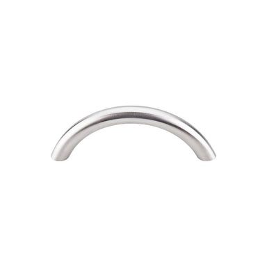Top Knobs Solid Bowed Bar Pull in Brushed Stainless Steel-DirectSinks