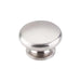 Top Knobs Flat Round Knob in Brushed Stainless Steel-DirectSinks
