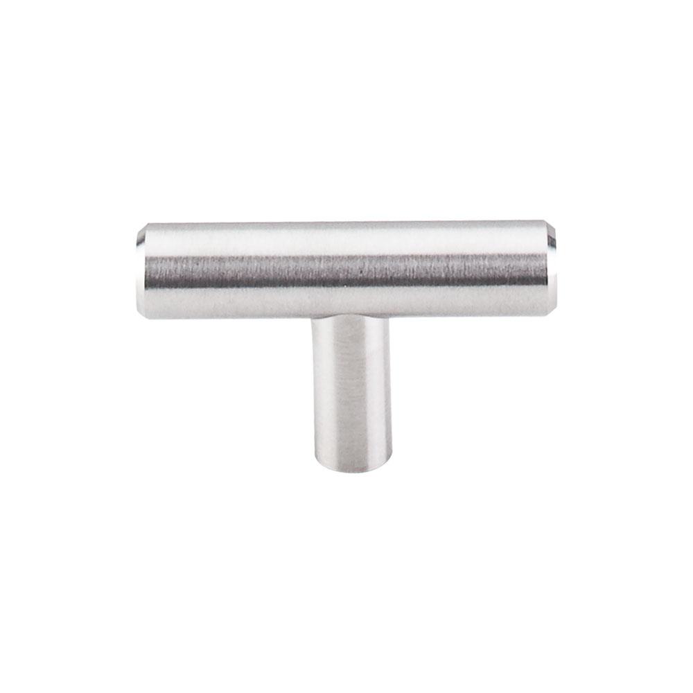 Top Knobs Solid T-Handle in Brushed Stainless Steel-DirectSinks