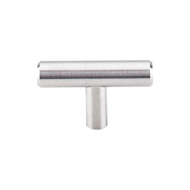 Top Knobs Solid T-Handle in Brushed Stainless Steel-DirectSinks
