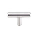 Top Knobs Solid T-Handle in Brushed Stainless Steel-DirectSinks