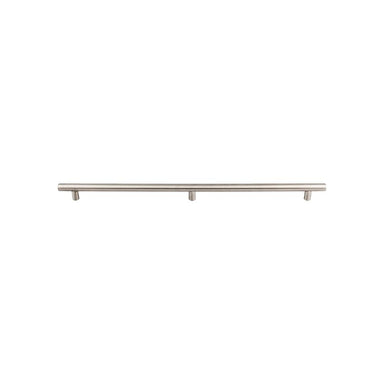 Top Knobs Hollow Bar Pull in 3 Posts, Brushed Stainless Steel-DirectSinks