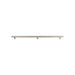 Top Knobs Hollow Bar Pull in 3 Posts, Brushed Stainless Steel-DirectSinks