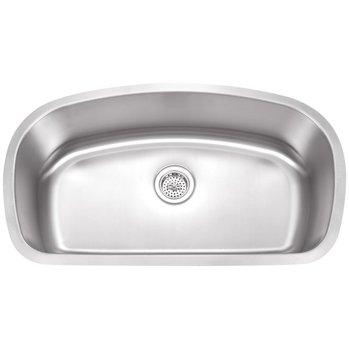 Wells Sinkware 33" 18Gauge Undermount Single Bowl Stainless Steel Kit