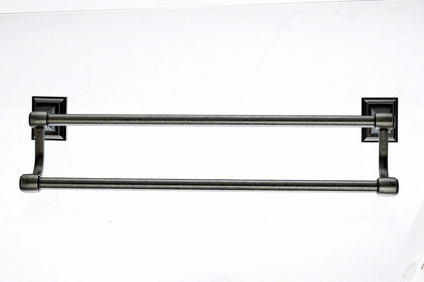 Topknobs STK7AP 18" Double Towel Bar in Antique Pewter-DirectSinks