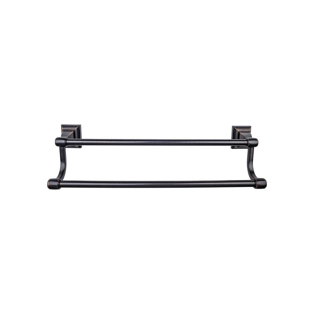 Top Knobs Stratton Double Bath Towel Bar-DirectSinks