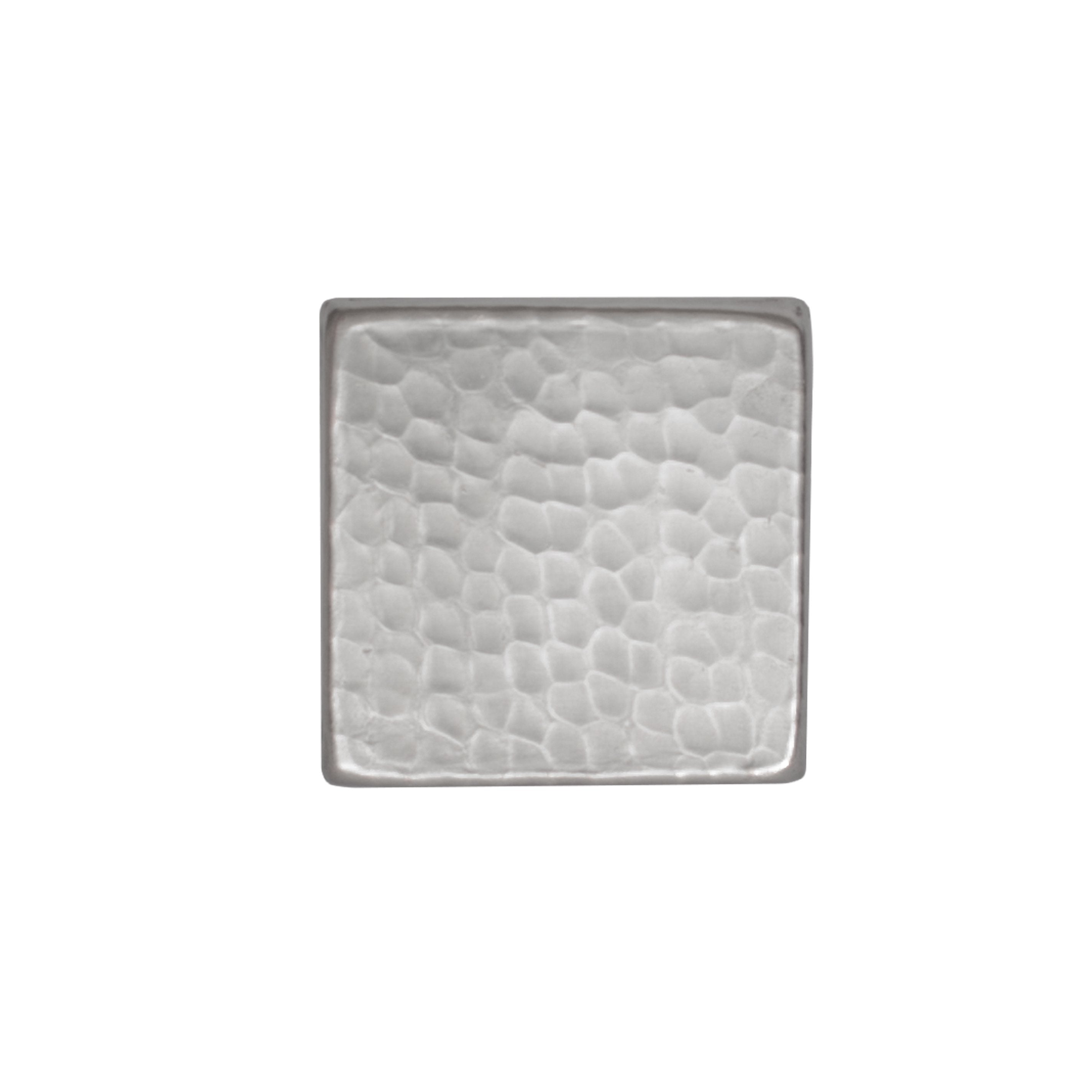Premier Copper Products 2" x 2" Nickel Plated Hammered Copper Tile -DirectSinks