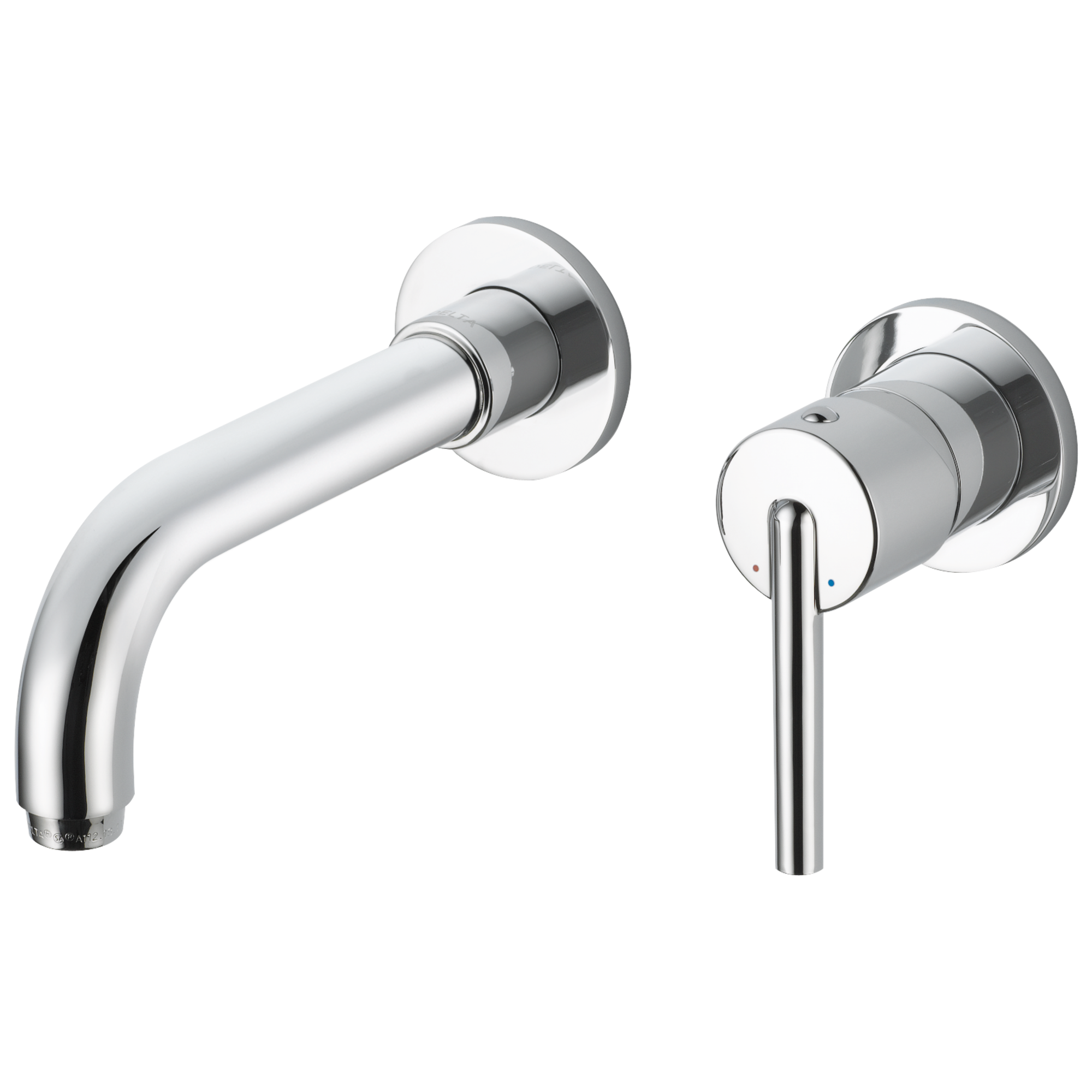 Delta Trinsic Single Handle Wall Mount Bathroom Faucet-DirectSinks