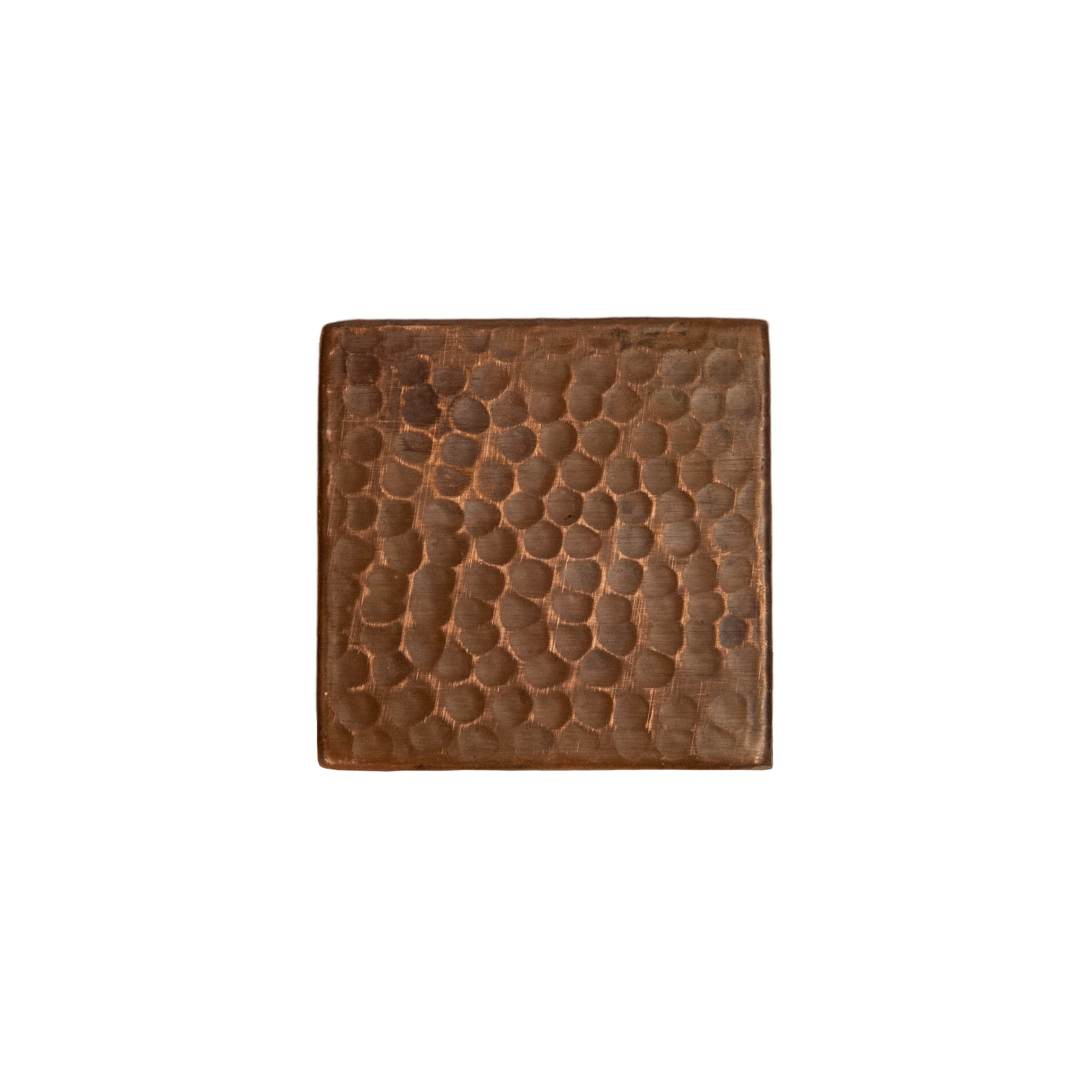 Premier Copper Products 3" x 3" Hammered Copper Tile-DirectSinks