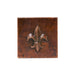 Premier Copper Products 4" x 4" Hammered Copper Fleur De Lis Tile - Quantity 8-DirectSinks