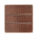 Premier Copper Products 4" x 4" Hammered Copper Tile with Linear Design-DirectSinks