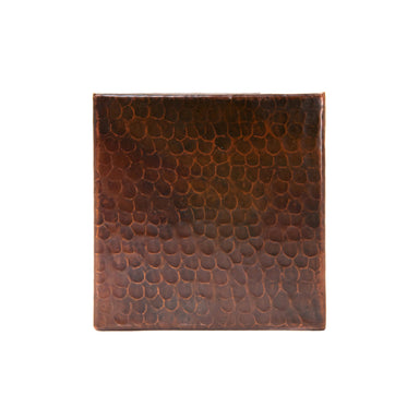 Premier Copper Products 6" x 6" Hammered Copper Tile - Quantity 4-DirectSinks