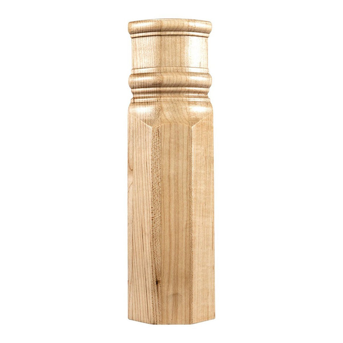 Hardware Resources Rubberwood Traditional Transition Block with Beveled Edge-DirectSinks