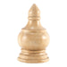 Hardware Resources 3-1/4" x 1-5/8" x 5-1/2" Oak Traditional Transition Finial Moulding-DirectSinks