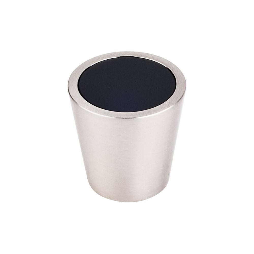 Top Knobs Crystal Center Knob in Brushed Satin Nickel Shell-DirectSinks