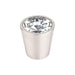Top Knobs Crystal Center Knob in Brushed Satin Nickel Shell-DirectSinks