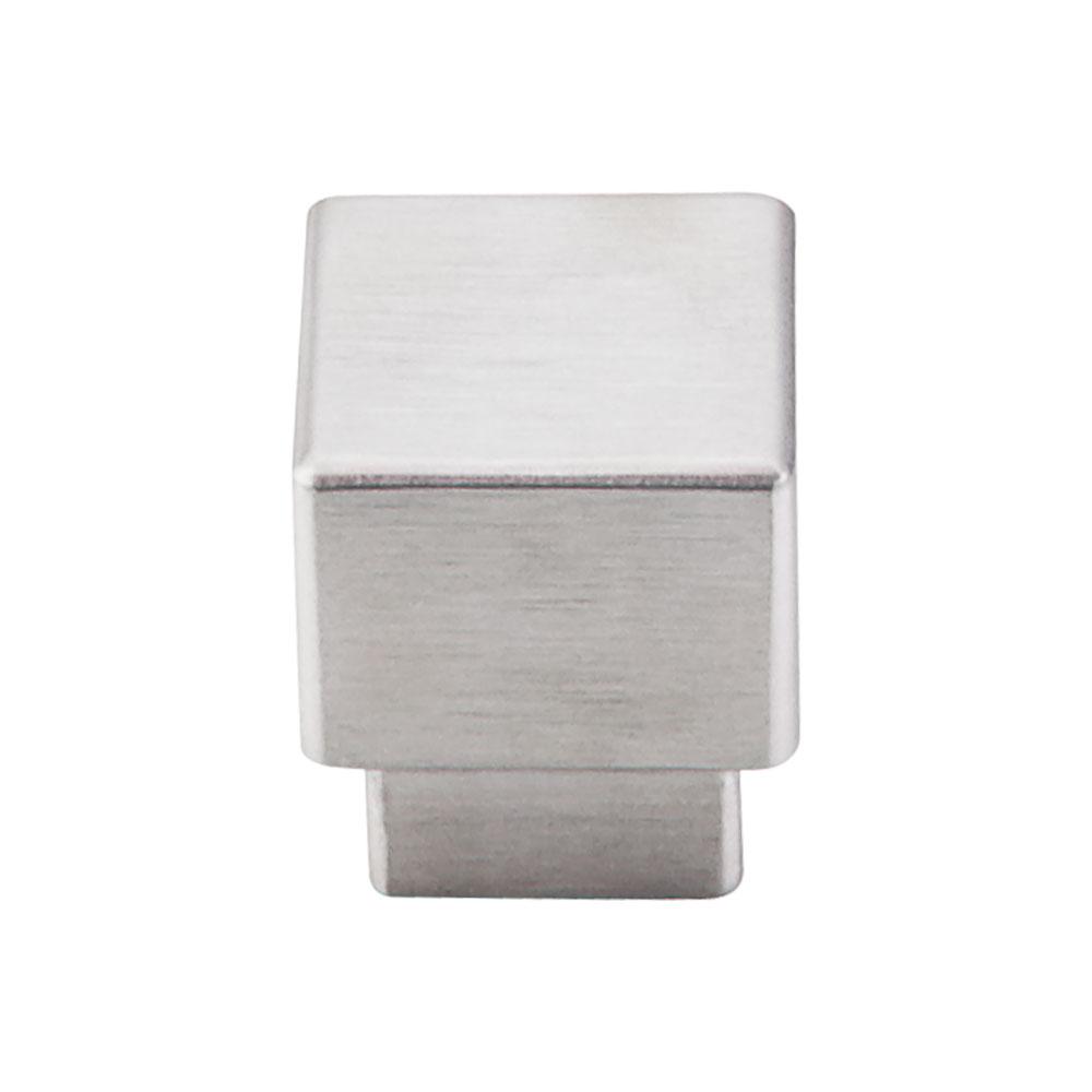 Top Knobs Tapered Medium Square Knob in Brushed Stainless Steel-DirectSinks