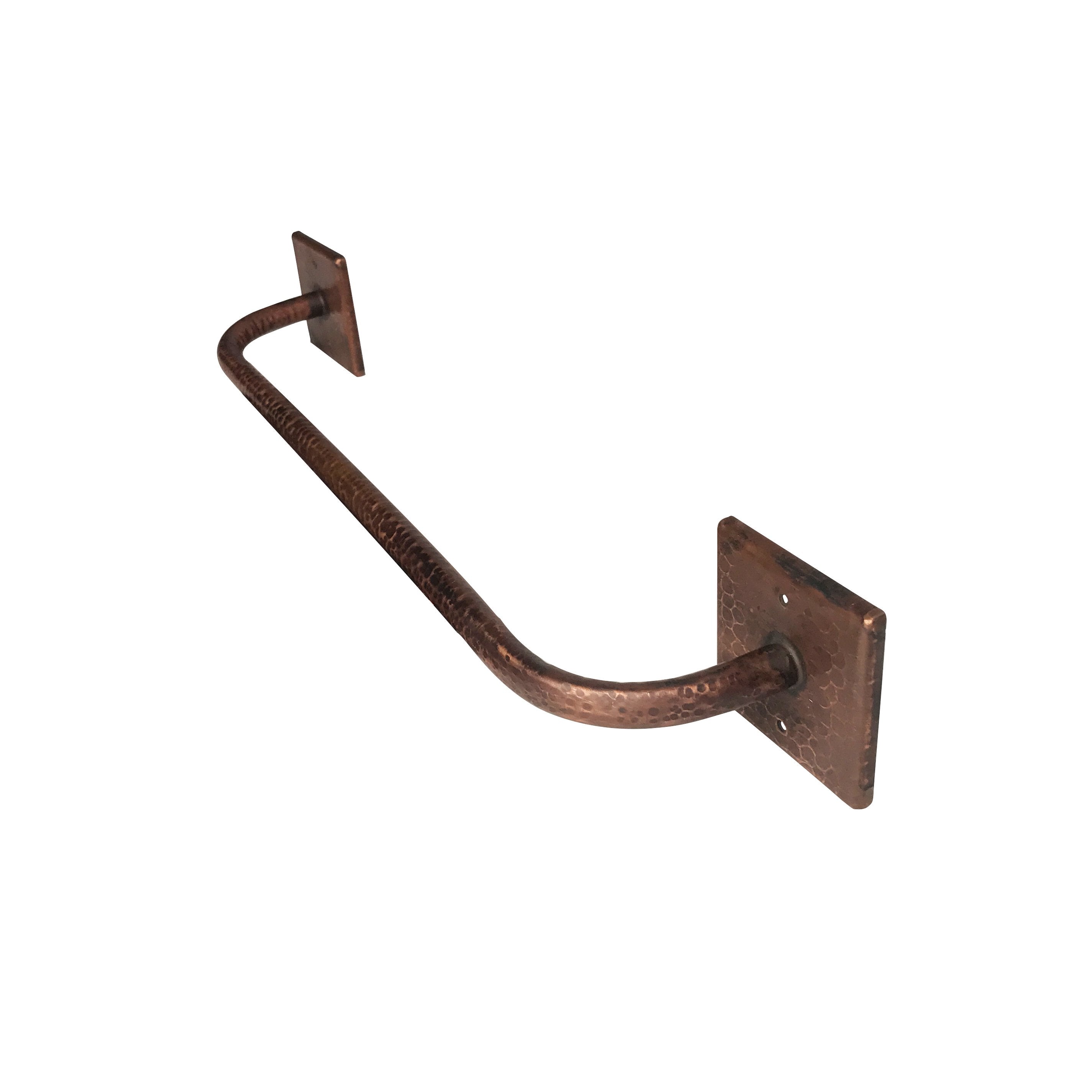 Premier Copper Products 18" Hand Hammered Copper Towel Bar-DirectSinks