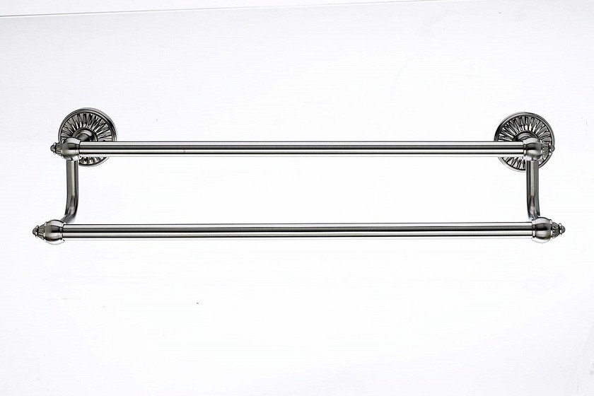 Topknobs TUSC7BSN 18" Double Towel Bar in Brushed Satin Nickel-DirectSinks
