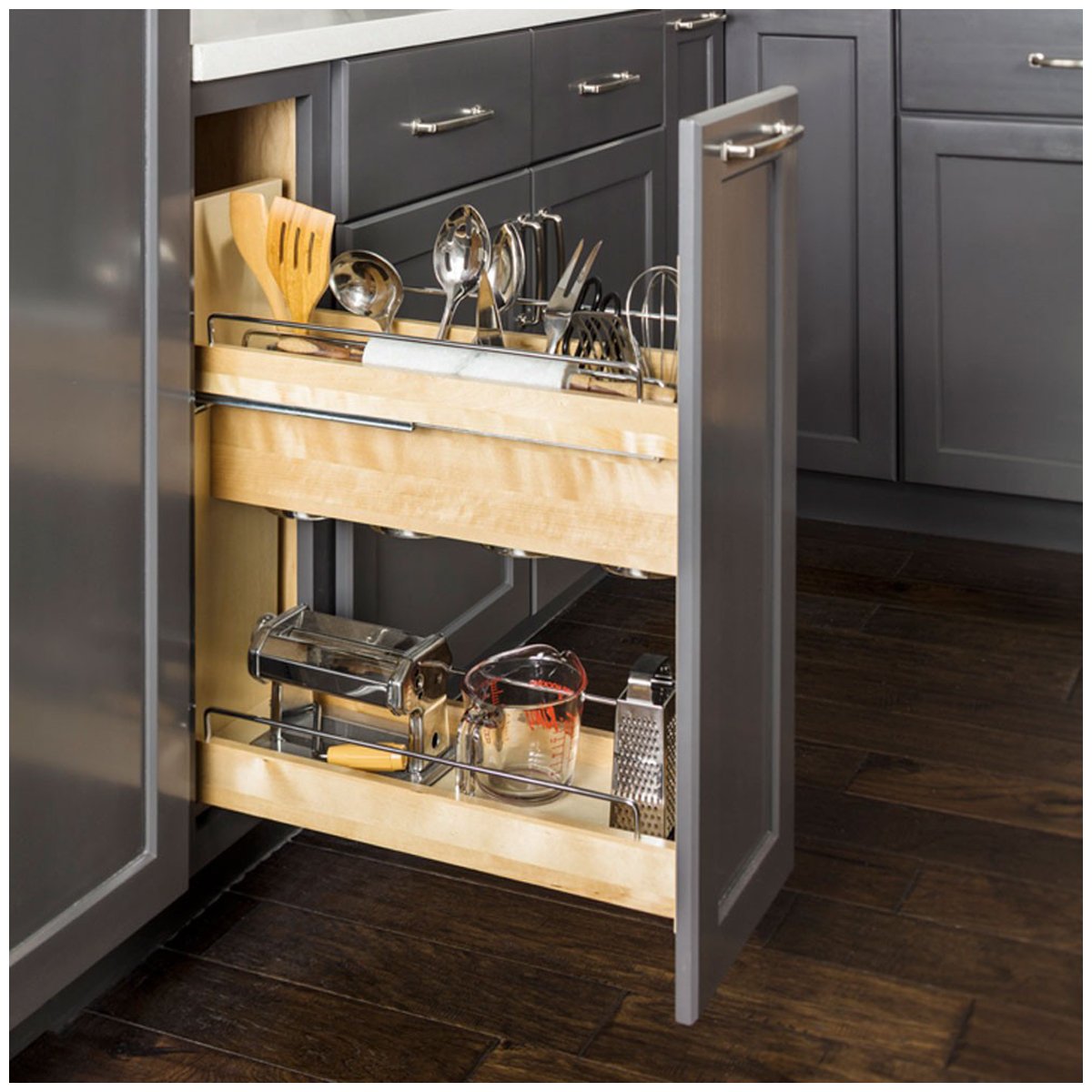 Shop High Quality Base Cabinet Pullout Food Storage Organizer