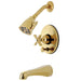 Kingston Brass Millennium Tub/Shower Faucet in Polished Brass-Shower Faucets-Free Shipping-Directsinks.