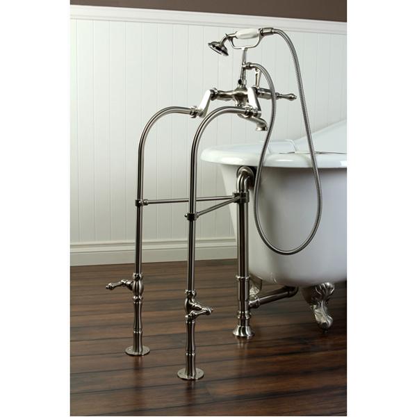 Kingston Brass CC2081 Vintage Polished Chrome Clawfoot Tub Waste and Overflow Drain