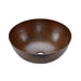 Premier Copper Products 13" Small Round Vessel Hammered Copper Sink-DirectSinks