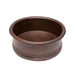 Premier Copper Products 15" Round Vessel Tub Hammered Copper Sink-DirectSinks