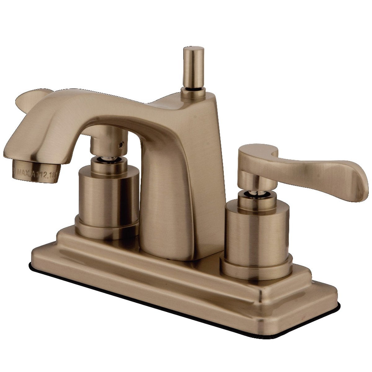 Kingston Brass 4" Centerset Bathroom Faucet with Brass Pop-Up-DirectSinks