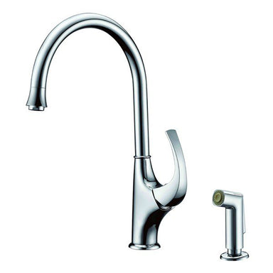 Dawn Single Lever Kitchen Faucet with Sidespray-Kitchen Faucets Fast Shipping at DirectSinks.