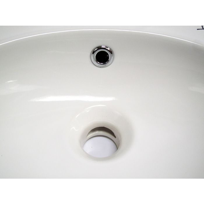 ALFI AB107 Small White Wall Mounted Ceramic Bathroom Sink Basin