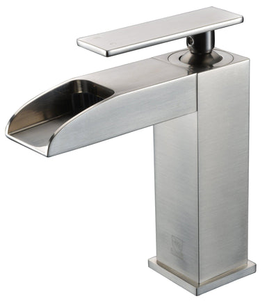 ALFI brand AB1598 Single Hole Waterfall Bathroom Faucet-Bathroom Faucets-DirectSinks