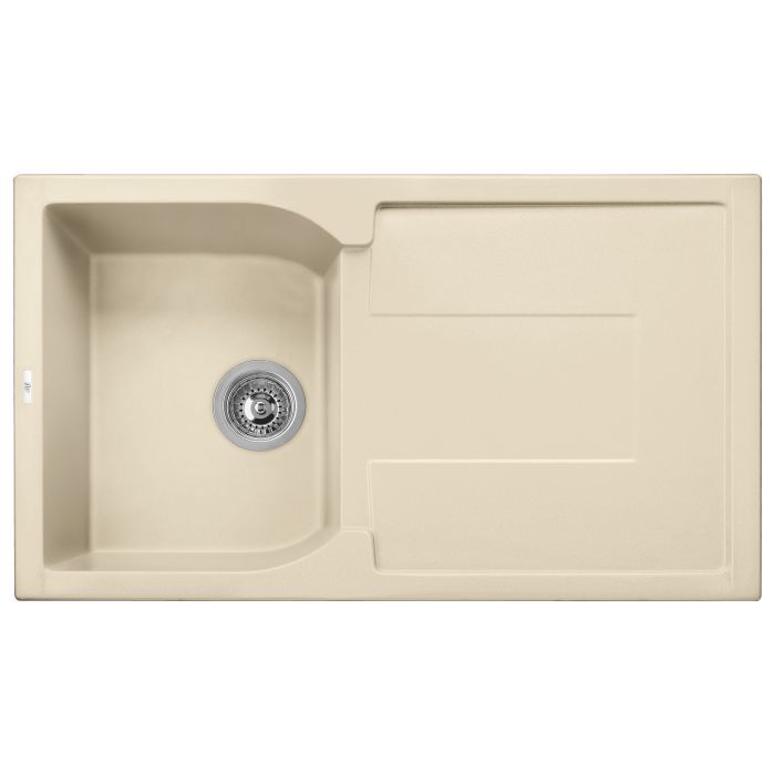 ALFI brand AB1620DI 34" Single Bowl Granite Composite Kitchen Sink with Drainboard