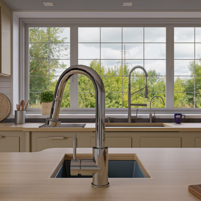 ALFI Brand 17" Undermount Rectangular Granite Composite Kitchen Prep Sink
