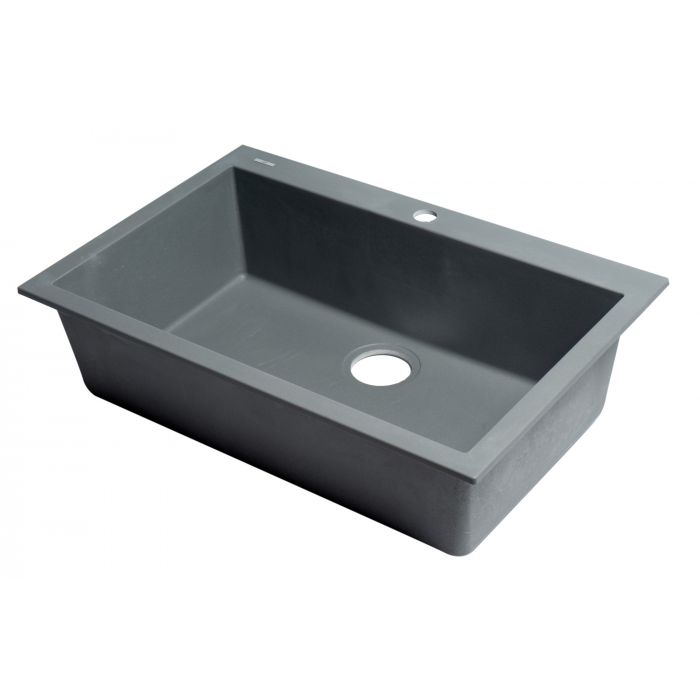 ALFI Brand 30" Drop-In Single Bowl Granite Composite Kitchen Sink