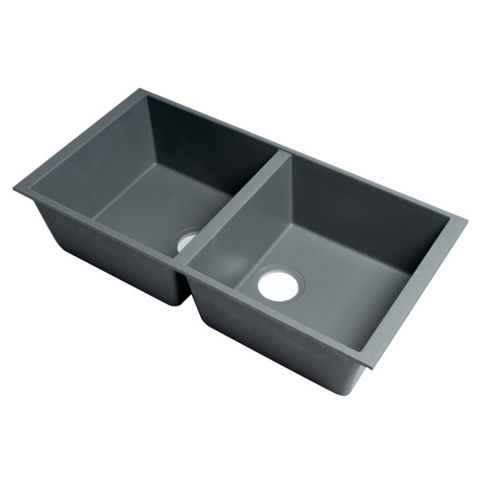 ALFI Brand 34" Undermount Double Bowl Granite Composite Kitchen Sink