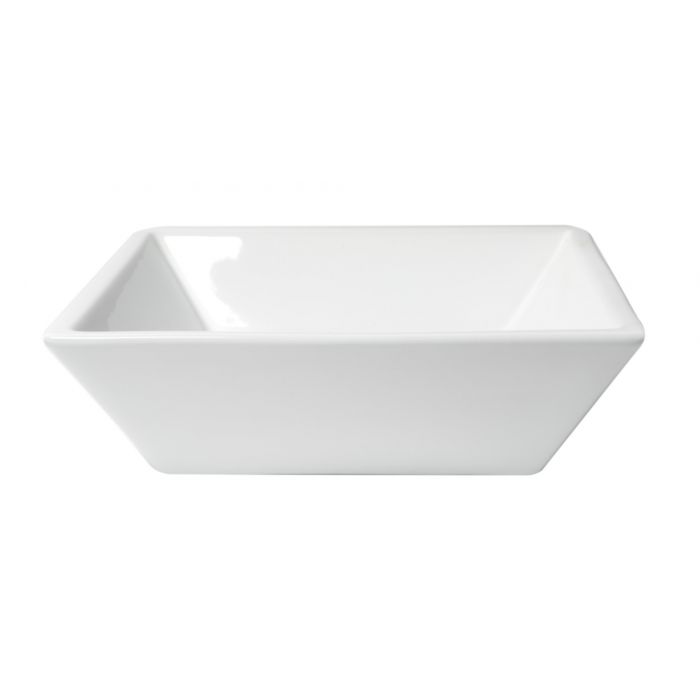 ALFI ABC912 White 17" Square Above Mount Ceramic Sink