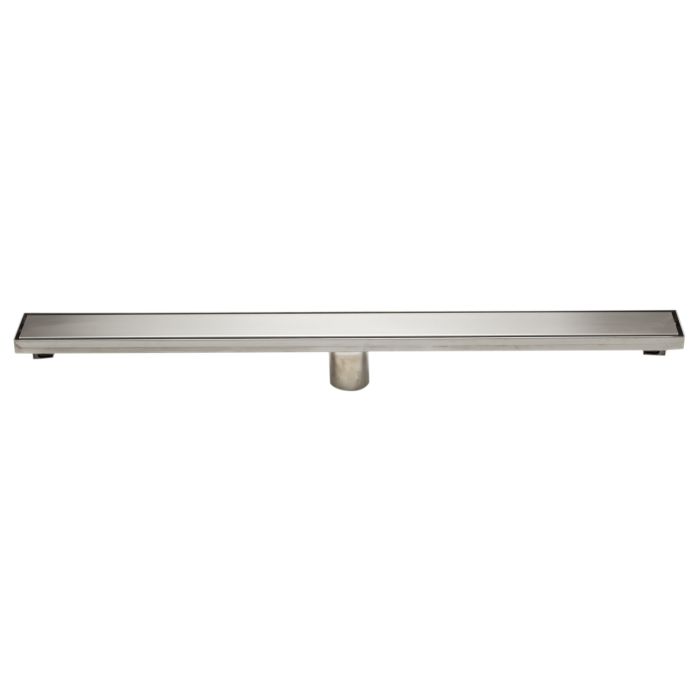 ALFI brand ABLD32B 32" Modern Stainless Steel Linear Shower Drain with Solid Cover