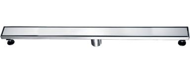 ALFI brand ABLD36B 36" Modern Stainless Steel Linear Shower Drain with Solid Cover-DirectSinks