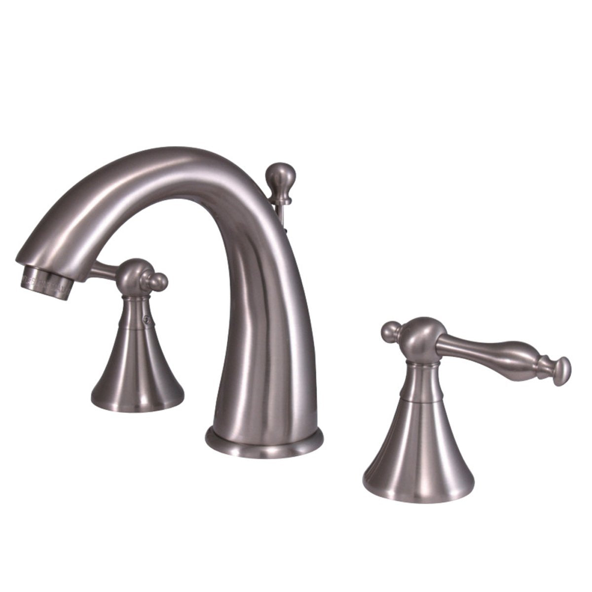 Kingston Brass Naples 3-Hole 8-Inch Widespread Bathroom Faucet