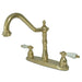 Kingston Brass KB1752PLLS 8-Inch Centerset Kitchen Faucet in Polished Brass-DirectSinks