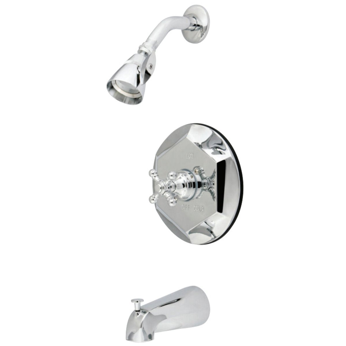 Kingston Brass English Vintage 3-Hole Tub with Shower Faucet