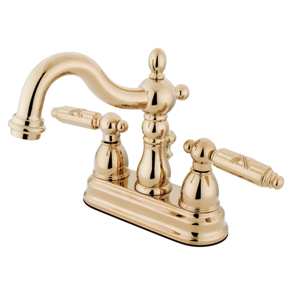 Kingston Brass Heritage Deck Mount 3-Hole 4" Centerset Bathroom Faucet