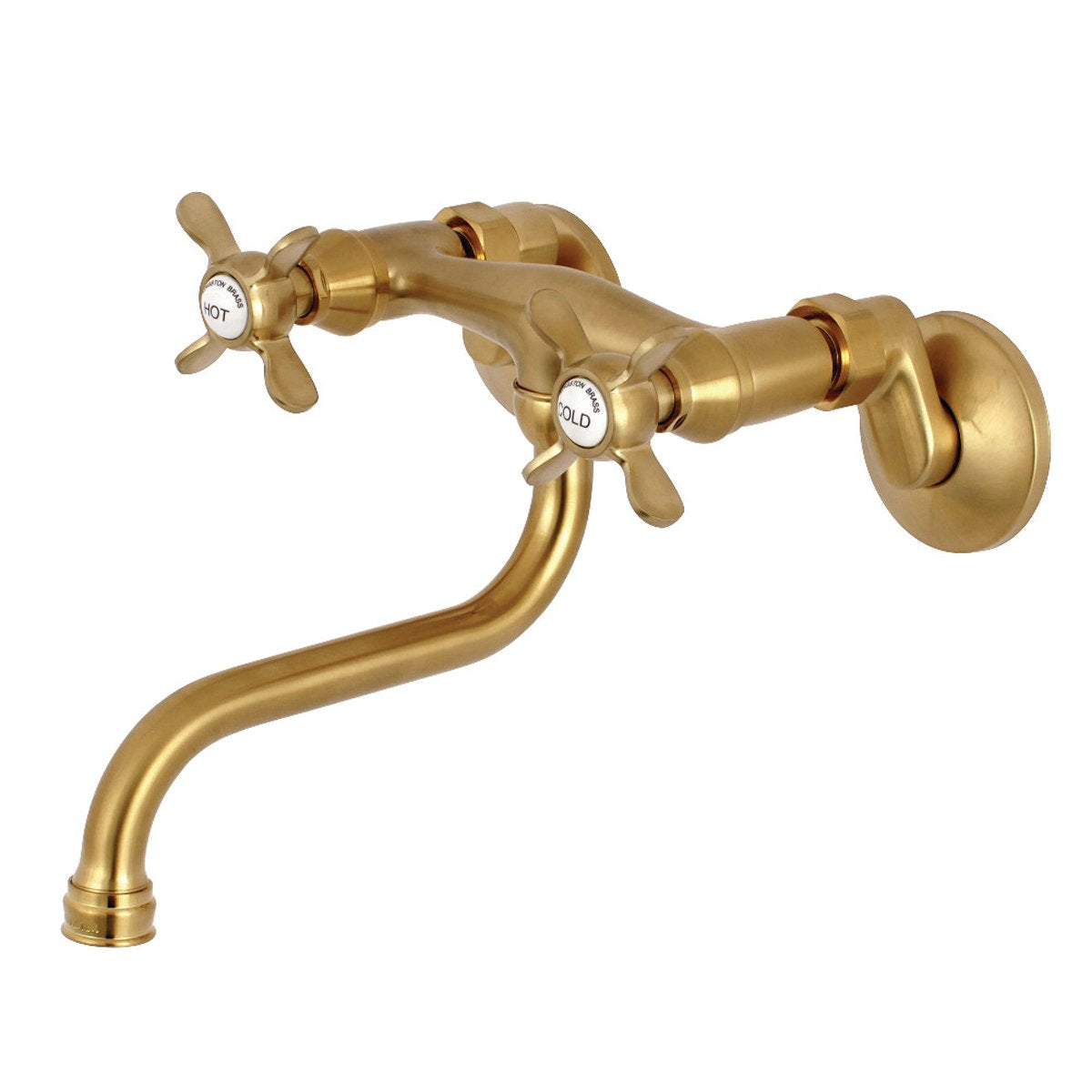 Kingston Brass Essex 2-Hole Adjustable Center Wall Mount Bathroom Faucet