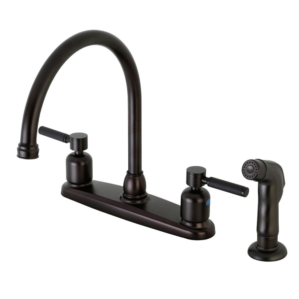 Kingston Brass Kaiser 4-Hole Centerset Kitchen Faucet