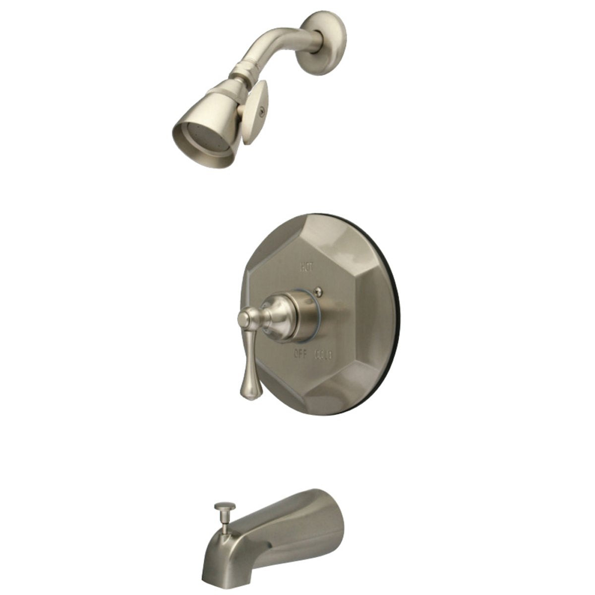 Kingston Brass English Vintage Wall Mount Tub with Shower Faucet