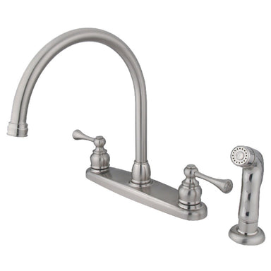 Kingston Brass 8-Inch Centerset Two-Handle Kitchen Faucet-DirectSinks