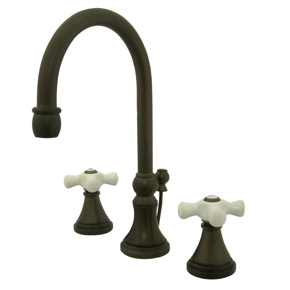 Kingston Brass Governor 8-Inch Widespread Deck Mount Bathroom Faucet