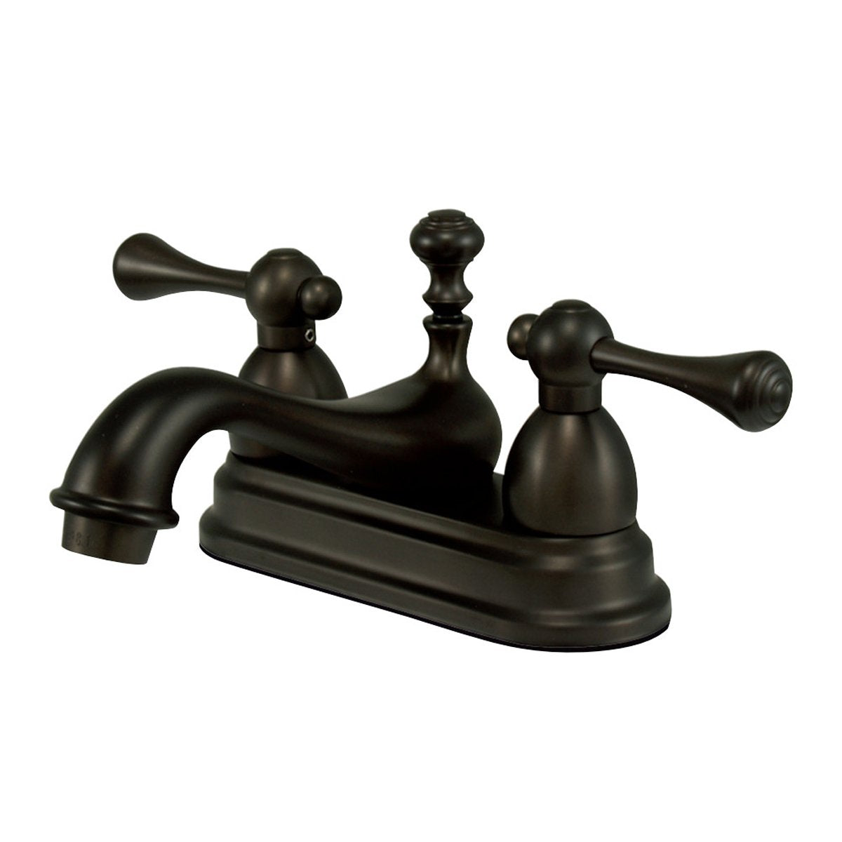 Kingston Brass Vintage Deck Mount Lever-Handle 4-Inch Centerset Bathroom Faucet