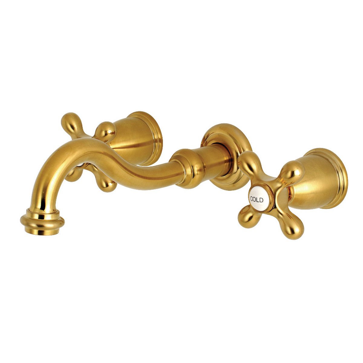 Kingston Brass Vintage Two-Handle Wall Mount Bathroom Faucet-DirectSinks
